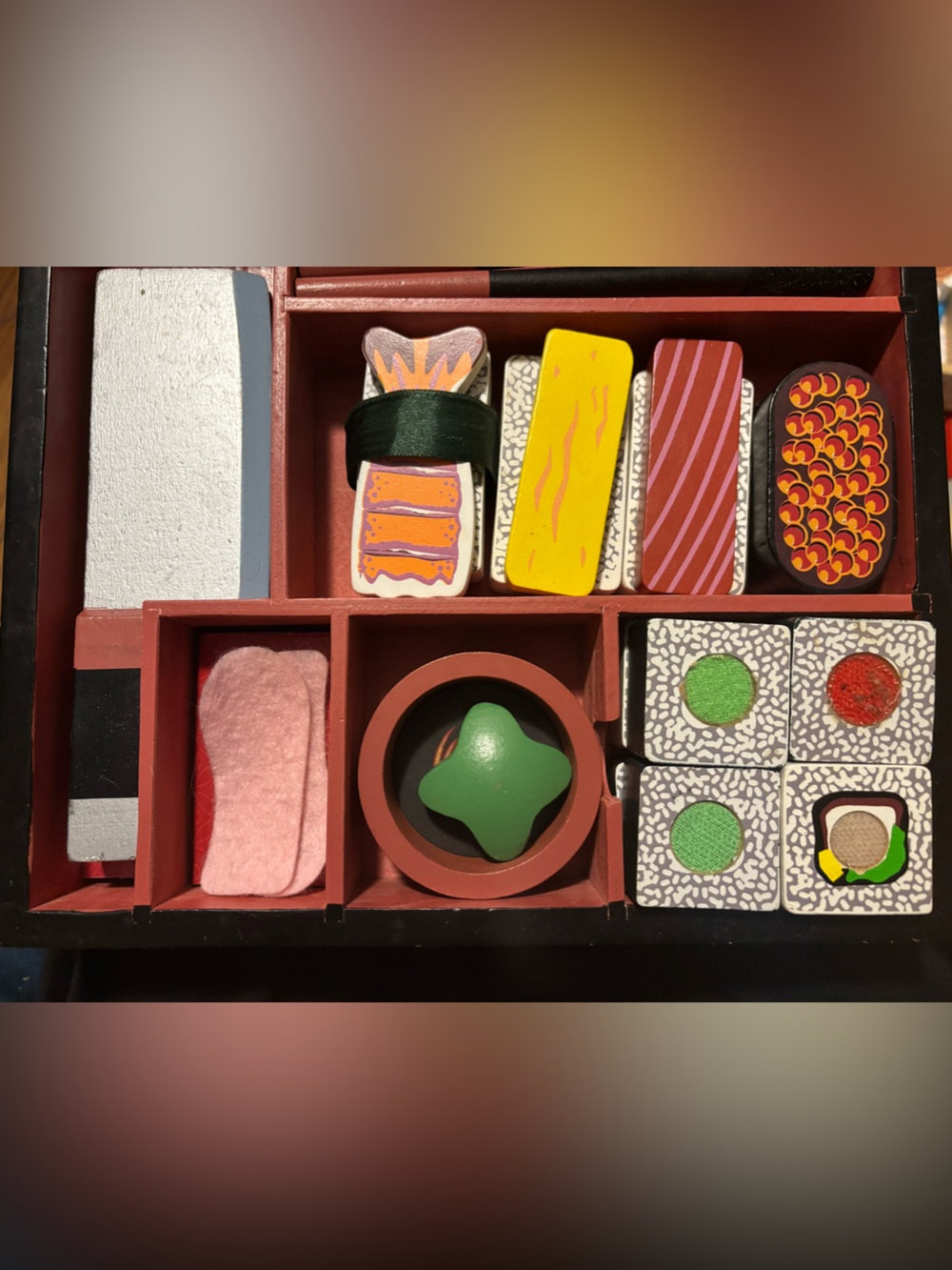 Melissa & Doug Wooden Sushi Slicing Playset 24 Pieces